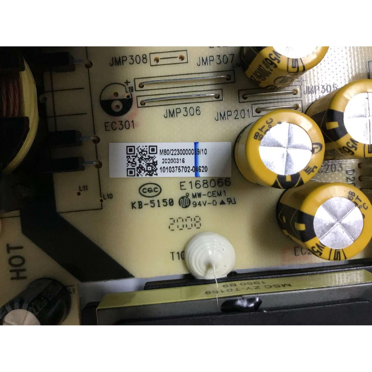 FUENTE PARA TV WESTINGHOUSE NUMERO DE PARTE TV5502-ZC02-01 / E168066 / KB-5150 / PANEL LC546PU2L03 / MODELO WR55UT4009 ((NOTA IMPORTANTE:CHECAR QUE EL PANEL Y MODELO CORRESPONDA CON SU TELEVISION)) - Imagen 2
